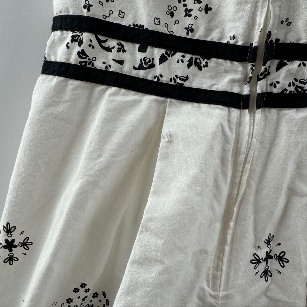 Studio Y Strapless Black & White Dress Size Medium Fit & Flare - Picture 7 of 9